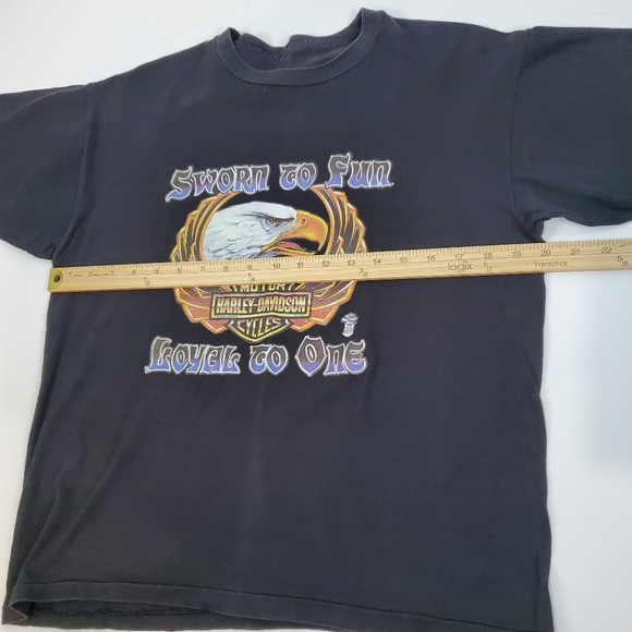 VTG 1982 Harley Davidson Motorcycles West Germany TShirt SOVIET Era Eagle M RARE - Picture 9 of 10